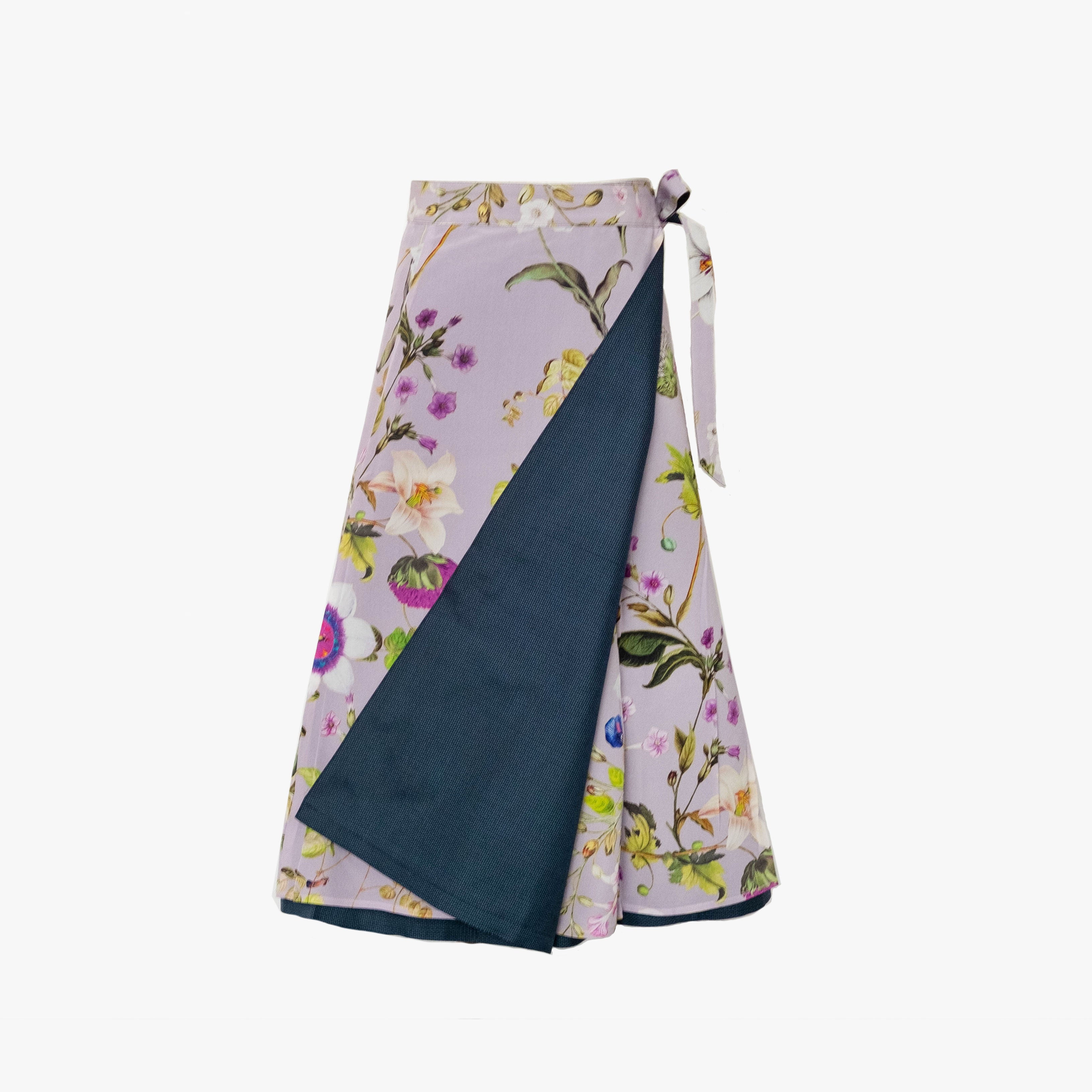 Reversible Skirt Flare - Fiori Lavanda