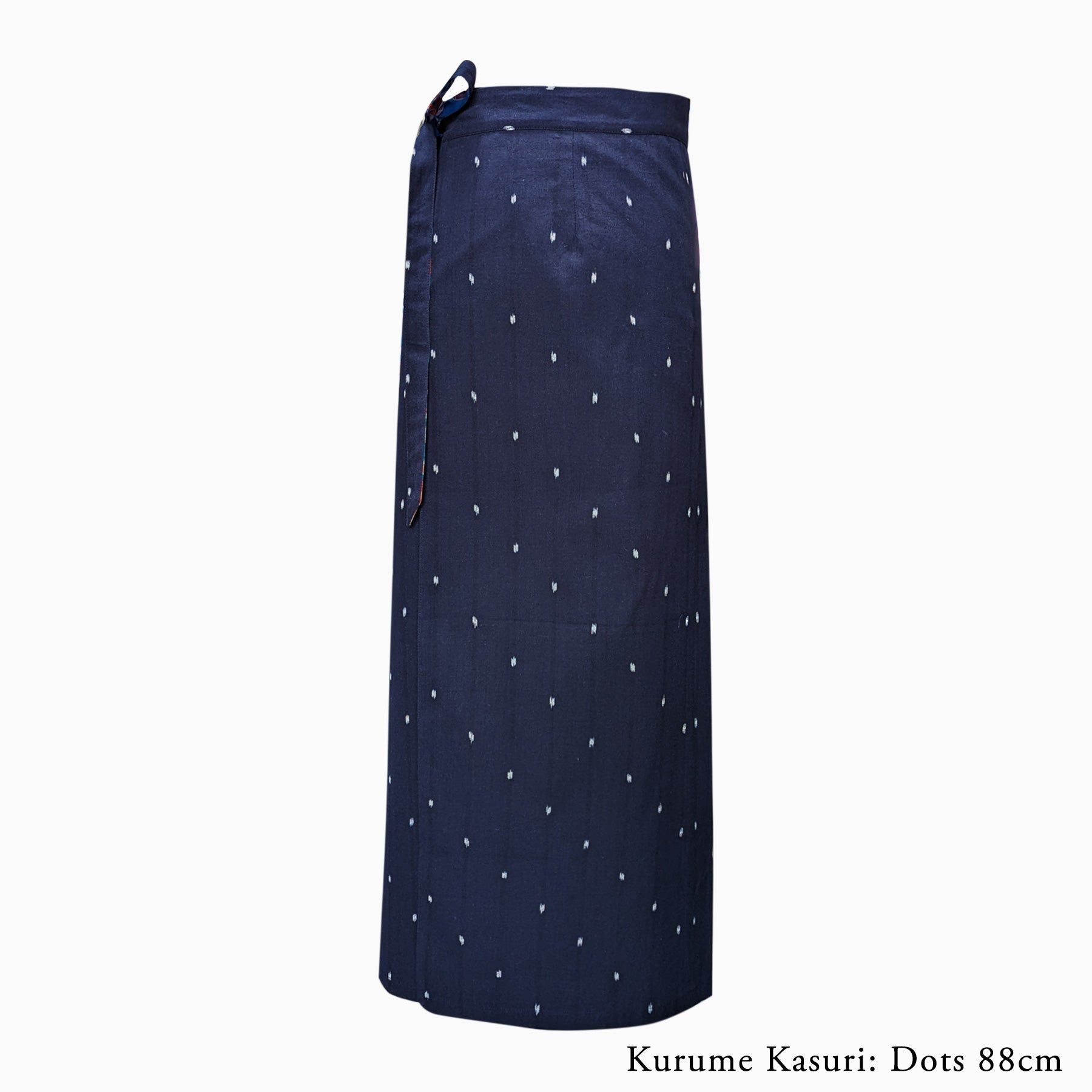 Reversible Skirt - Kurume Kasuri Straight Long [Semi-order]