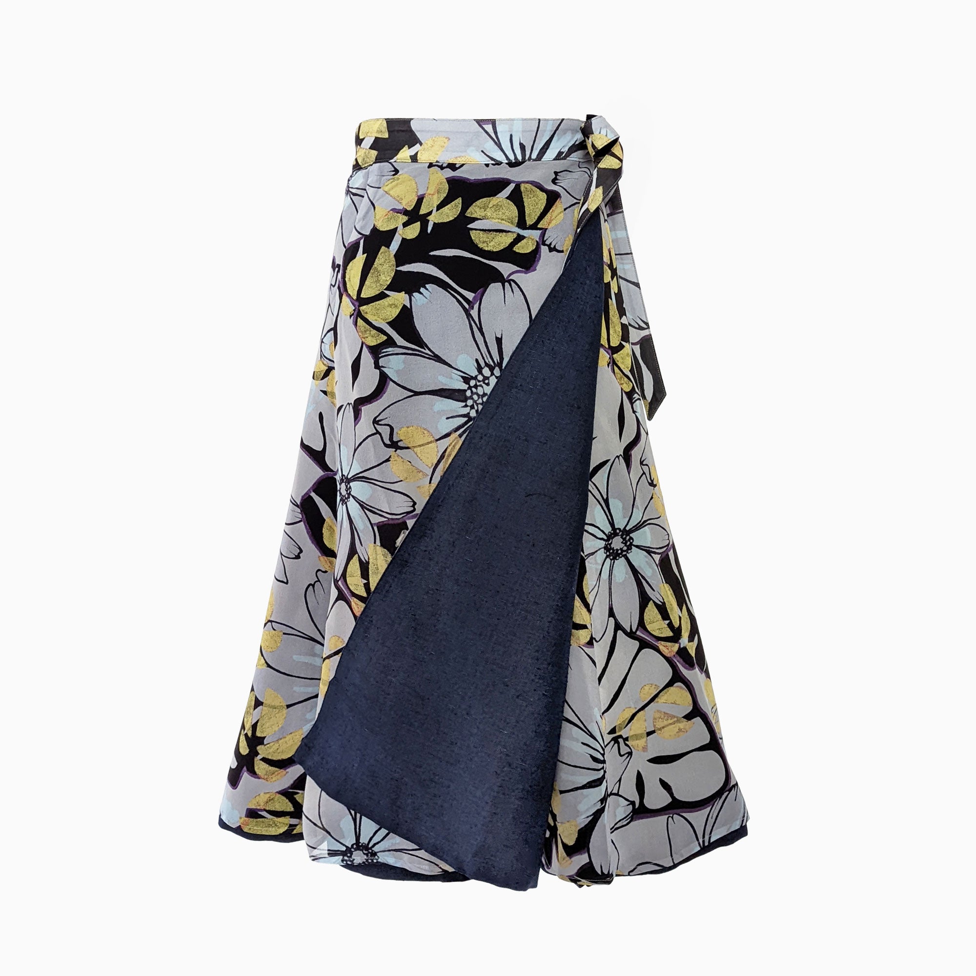 Reversible Skirt Flare - Fiori Mono