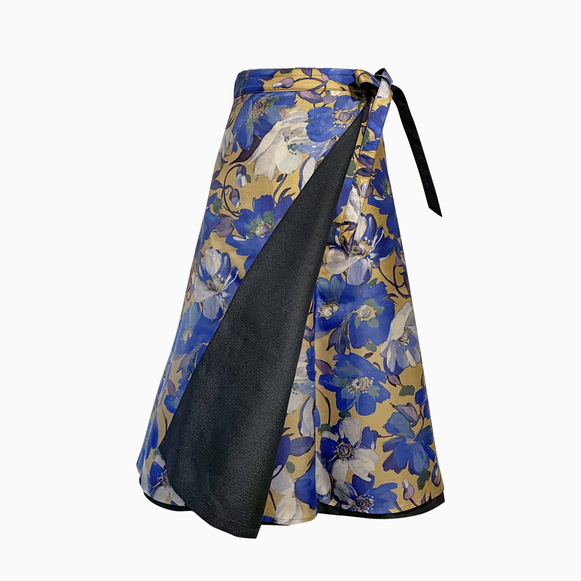 Reversible Skirt Flare - Fiori Oro