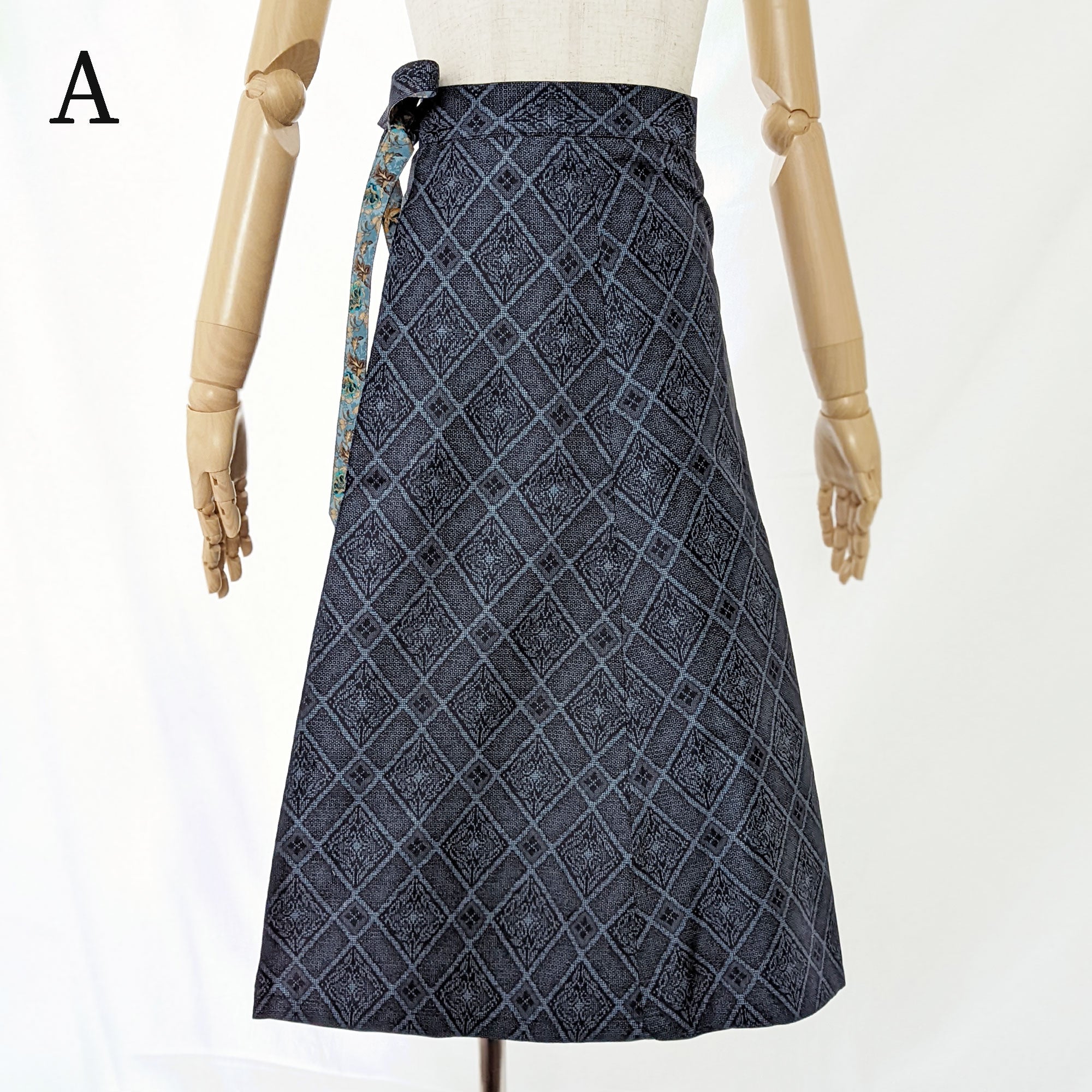 Reversible Skirt Flare - Vintage Blu - Oshima