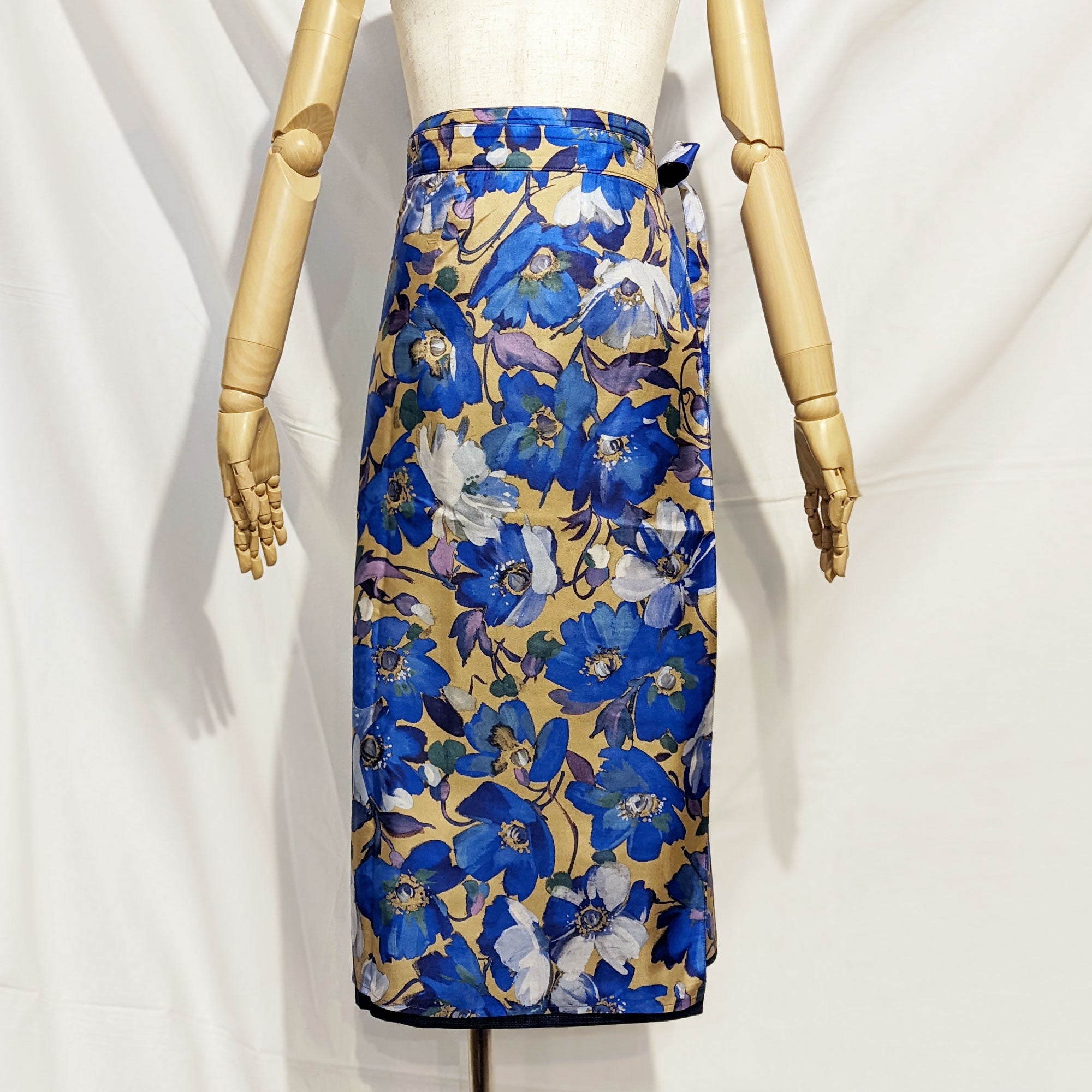 Reversible Skirt Long Straight - Fiori Oro