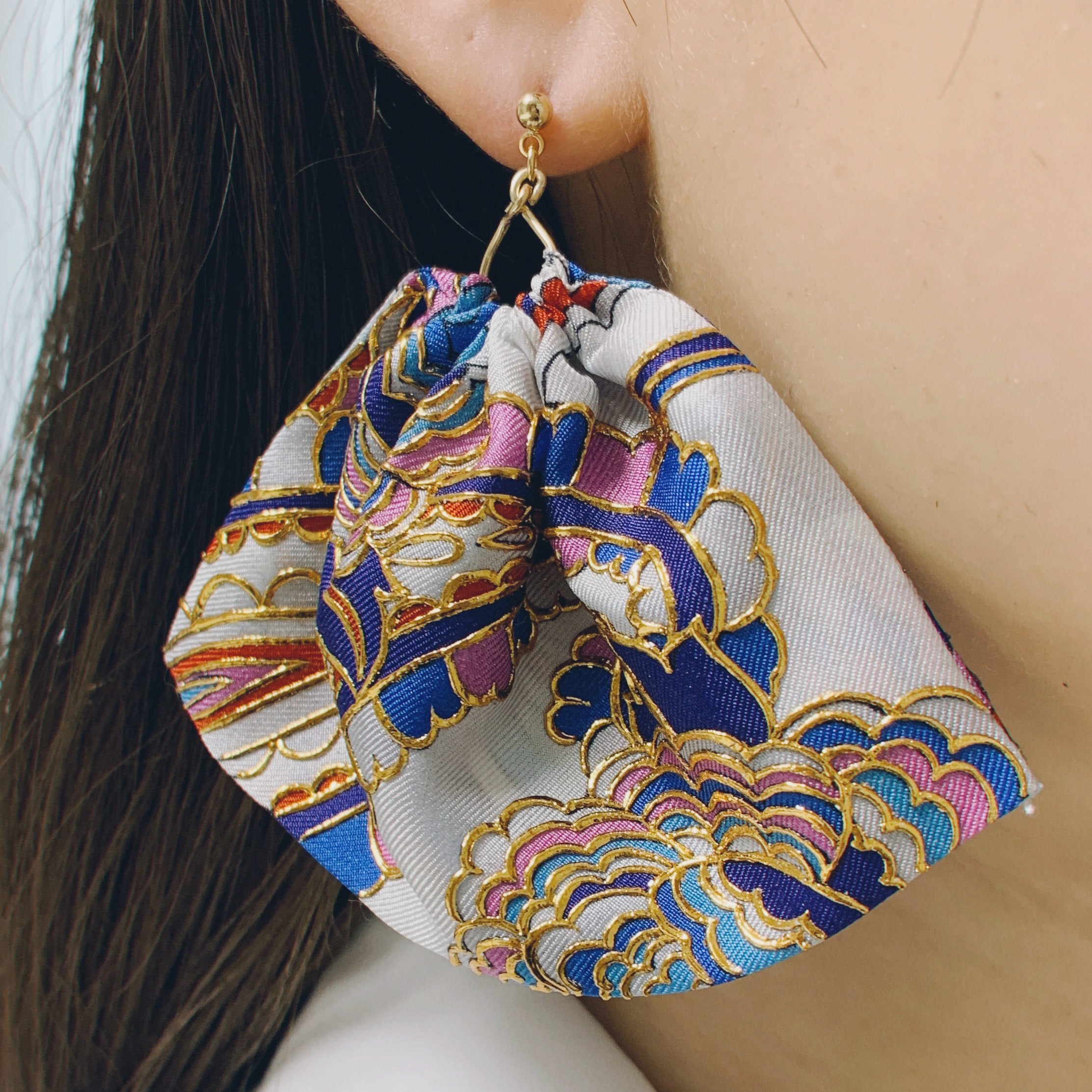 Kinsai Ear Accessory - Paisley bianco