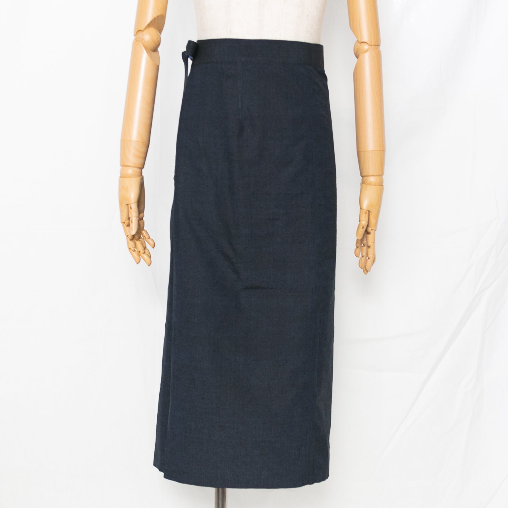 Reversible Skirt Long Straight - Fiori Blu