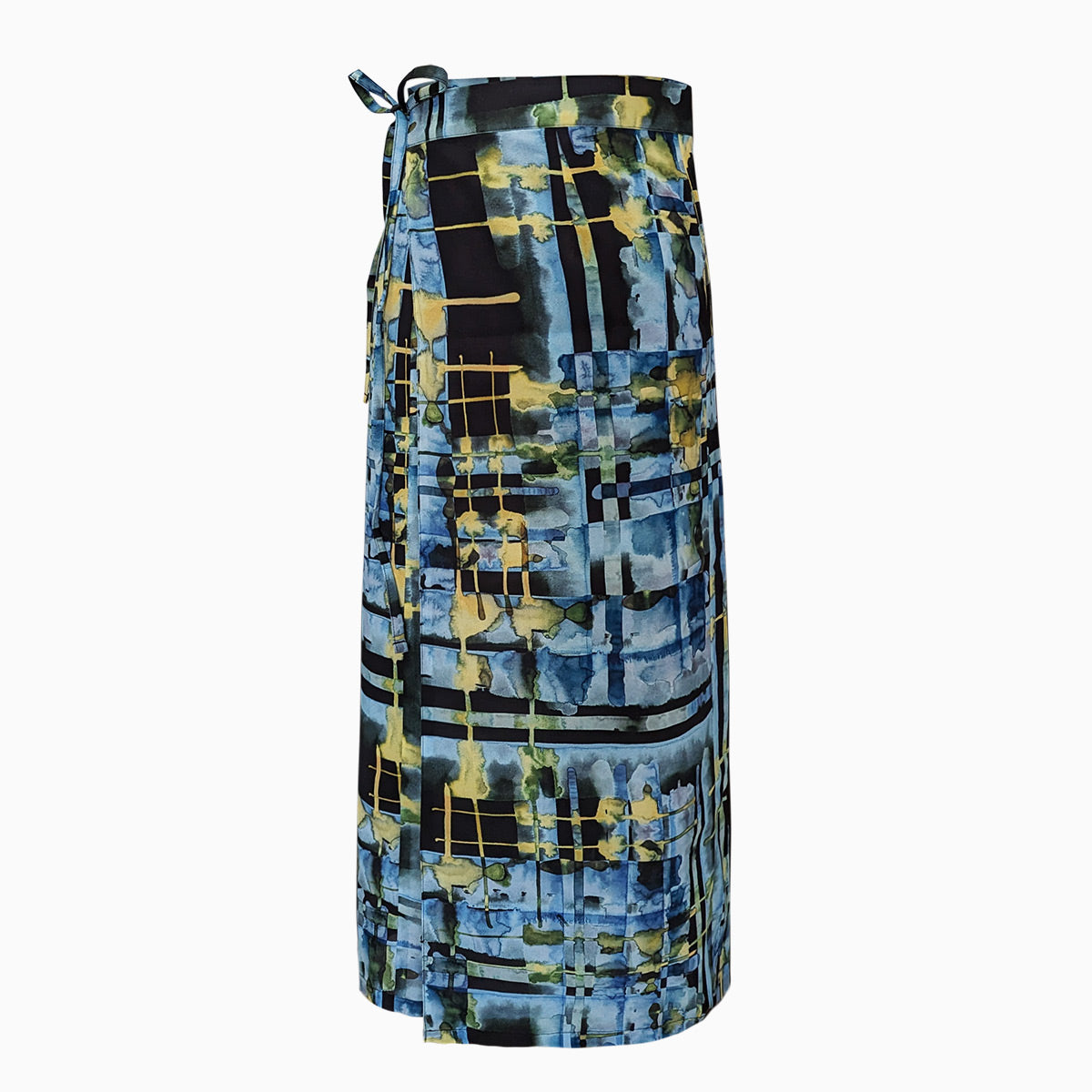 Italian Silk Wrap Skirt - Astratto