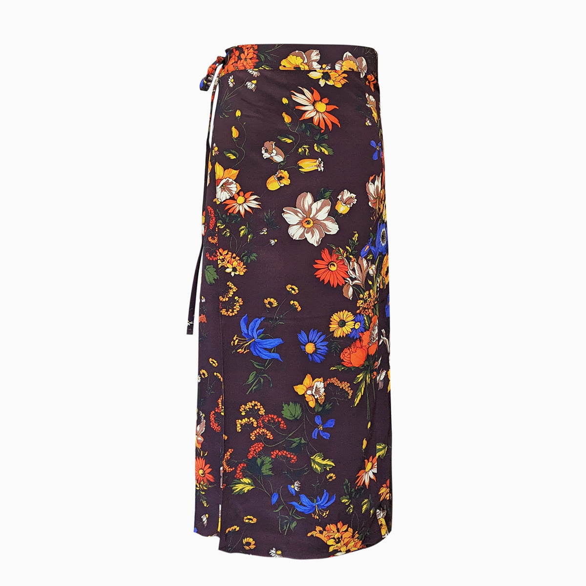 Italian Silk Wrap Skirt - Autunno